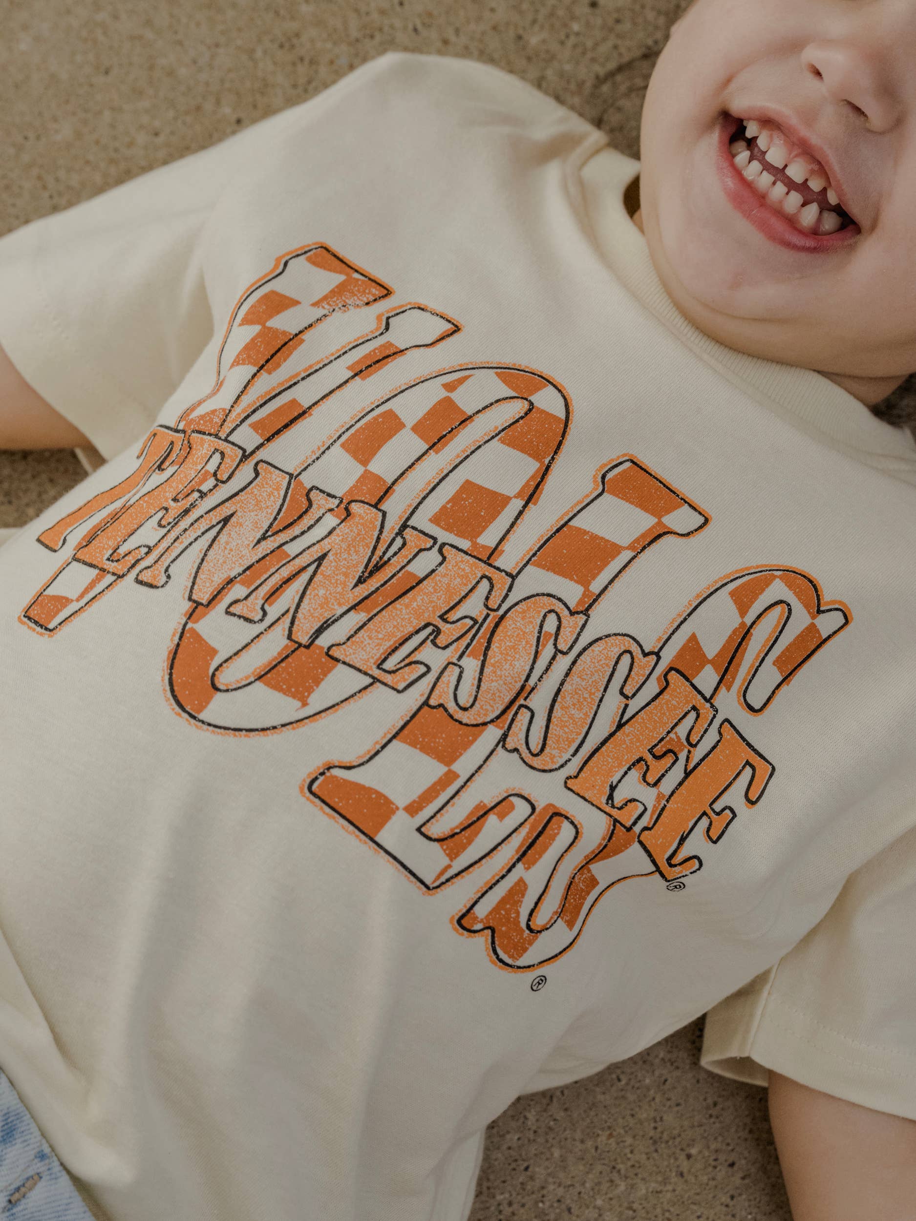 Children's Tennessee Volunteers Twisted Check Oatmeal Tee