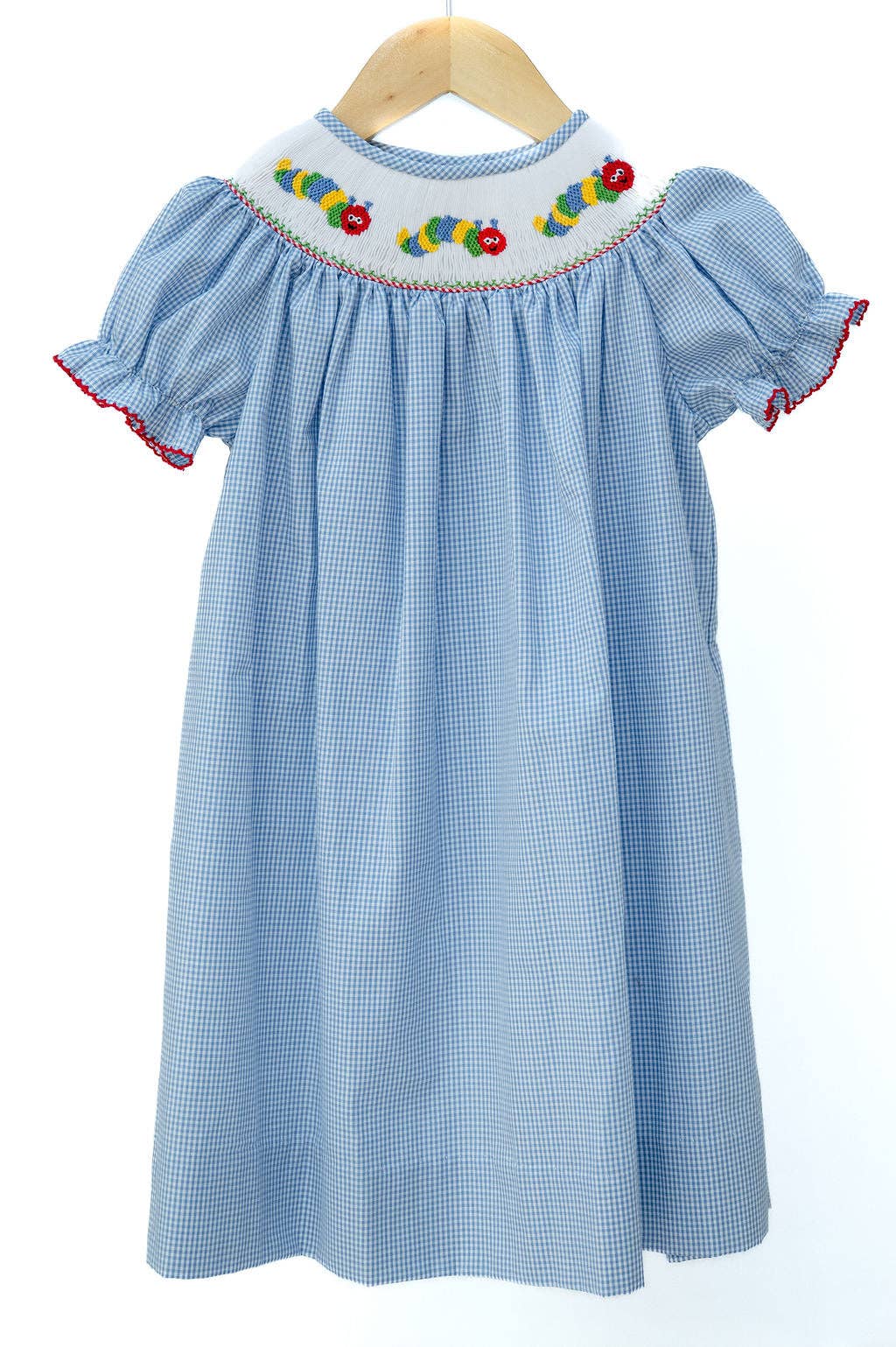 Back to School Caterpillar Smocked Helen Dress
