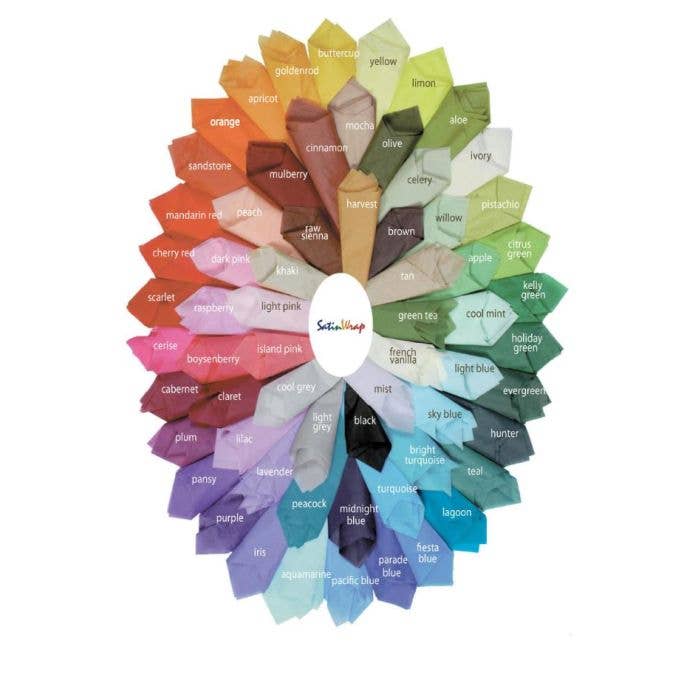 Satin Wrap Solid Color Tissue