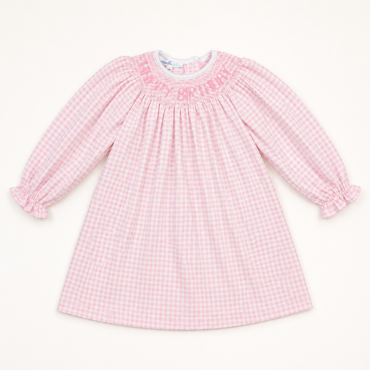 Birthday Classics Bishop Long Sleeve Dress - Pink