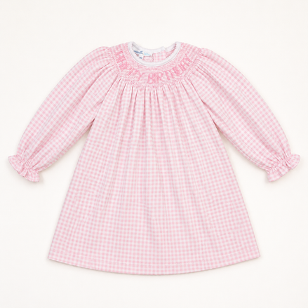 Birthday Classics Bishop Long Sleeve Dress - Pink