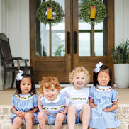 Back to School Caterpillar Smocked Helen Dress