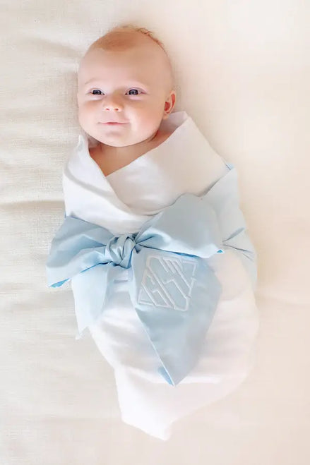 Bow Swaddle - Broadcloth