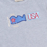 Freedom Flight Embroidered Striped Cotton Outfit