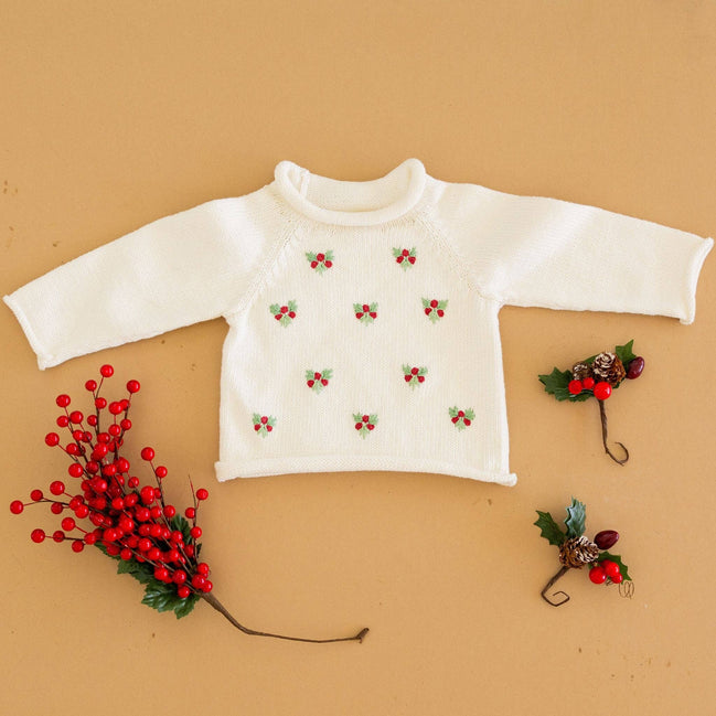 Winter Berries Raglan Sweater by Luna and Arlo