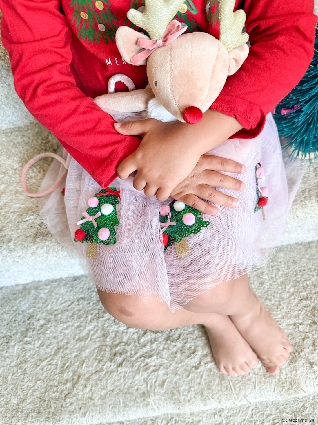Pink Christmas Tree Tutu