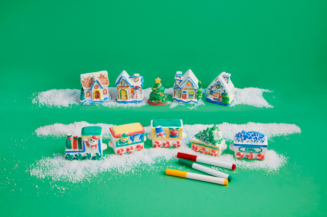 DIY Christmas Village Set