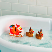 Santa & His Reinducks Bath Toy Set