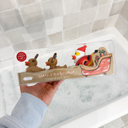 Santa & His Reinducks Bath Toy Set
