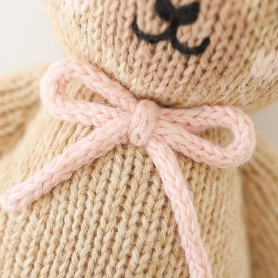 Baby Honey Bear (blush bow)