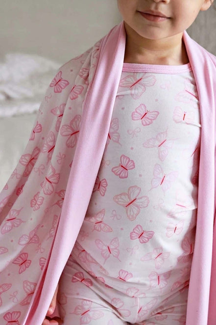 Two-Piece Bamboo Pajama Set | Blooming Butterflies