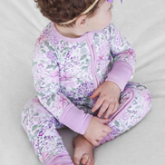 Convertible Zip Romper | Lavender Lullaby