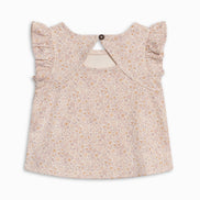 Ella Ruffle Sleeve Tank - Primrose / Fog + Shell