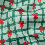 Christmas Ribbons Smocked Bubble