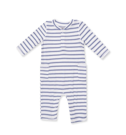 Vintage Stripe Blue - Uni Romper