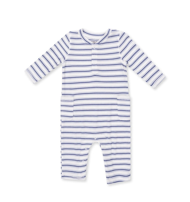 Vintage Stripe Blue - Uni Romper