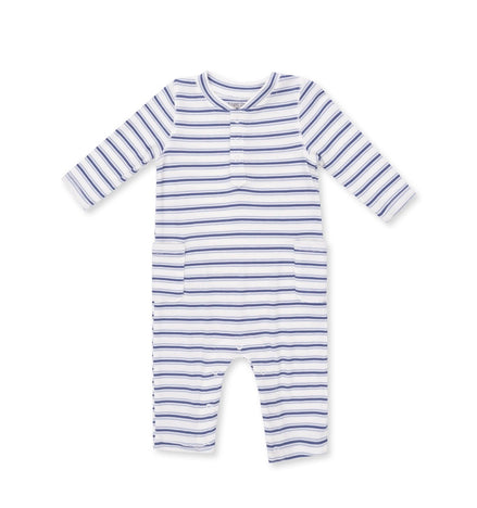 Vintage Stripe Blue - Uni Romper