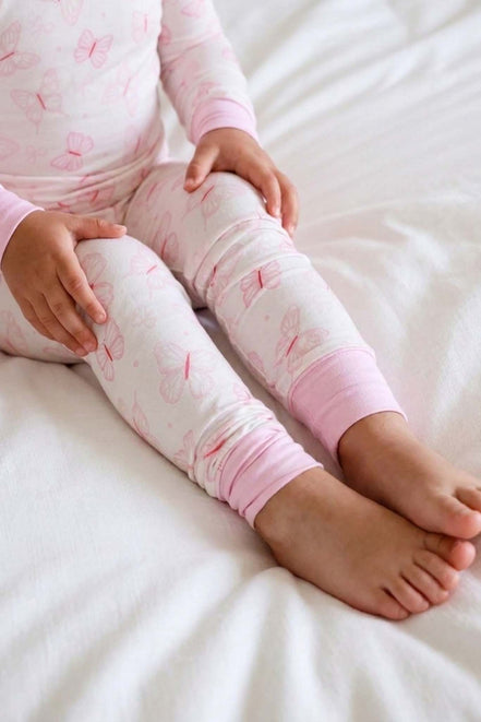 Two-Piece Bamboo Pajama Set | Blooming Butterflies
