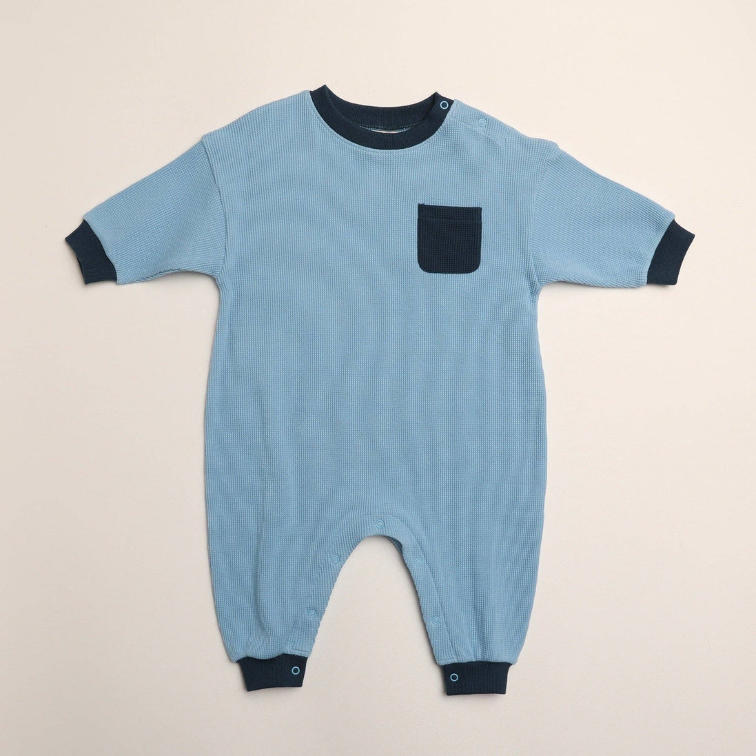 Sammy Romper in Dusk Blue