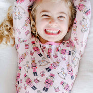 Two-Piece Bamboo Pajamas | Toy Soldier Pink