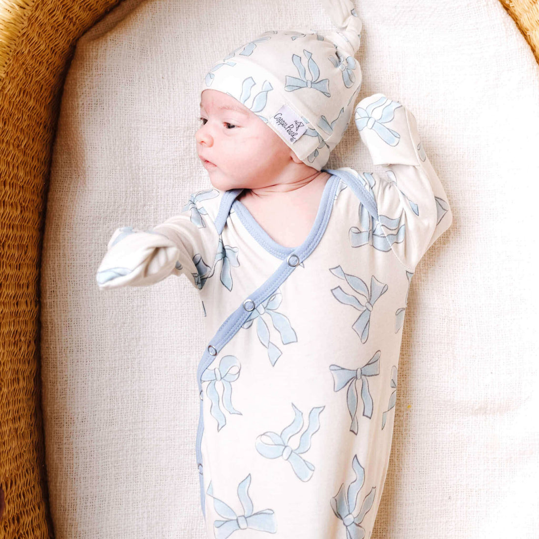 Newborn Knotted Gown - Daphne