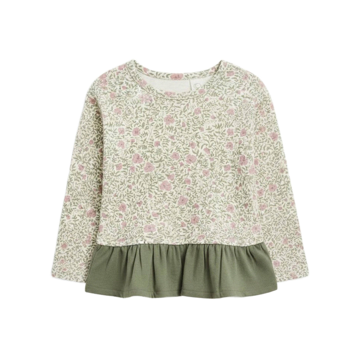 Lily Long Sleeve Ruffle Hem Top - Janice Floral