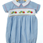 Back to School Caterpillar Smocked Henry Bubble