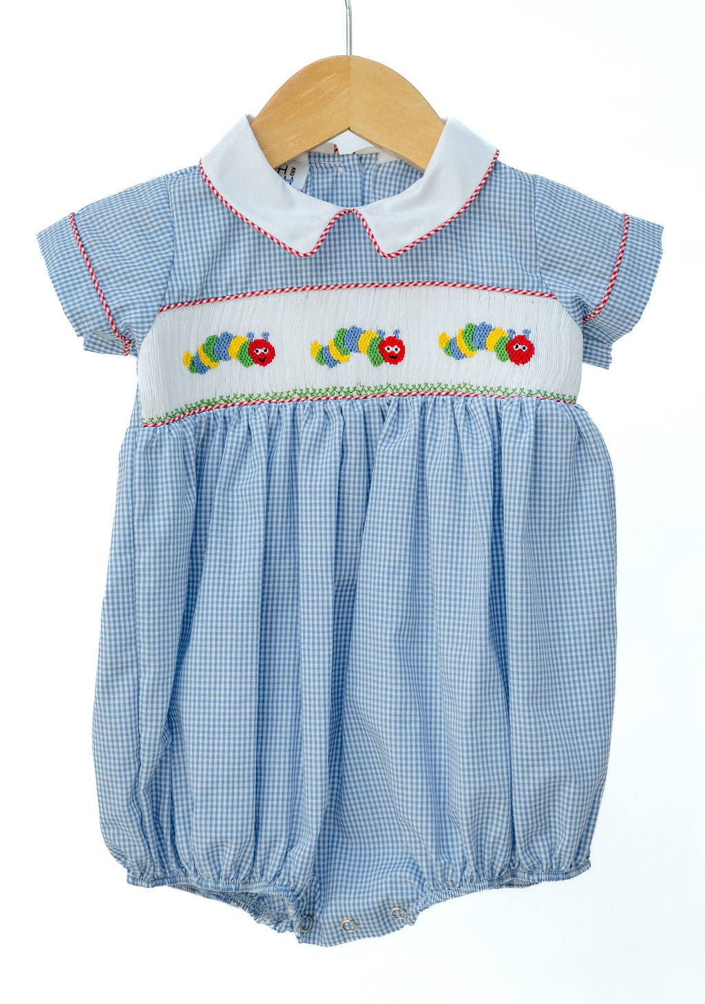 Back to School Caterpillar Smocked Henry Bubble