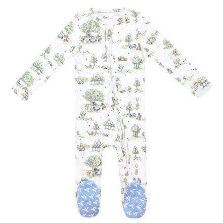 Zip-Up Footie Pajama - Hundred Acre Wood