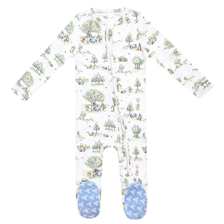 Zip-Up Footie Pajama - Hundred Acre Wood
