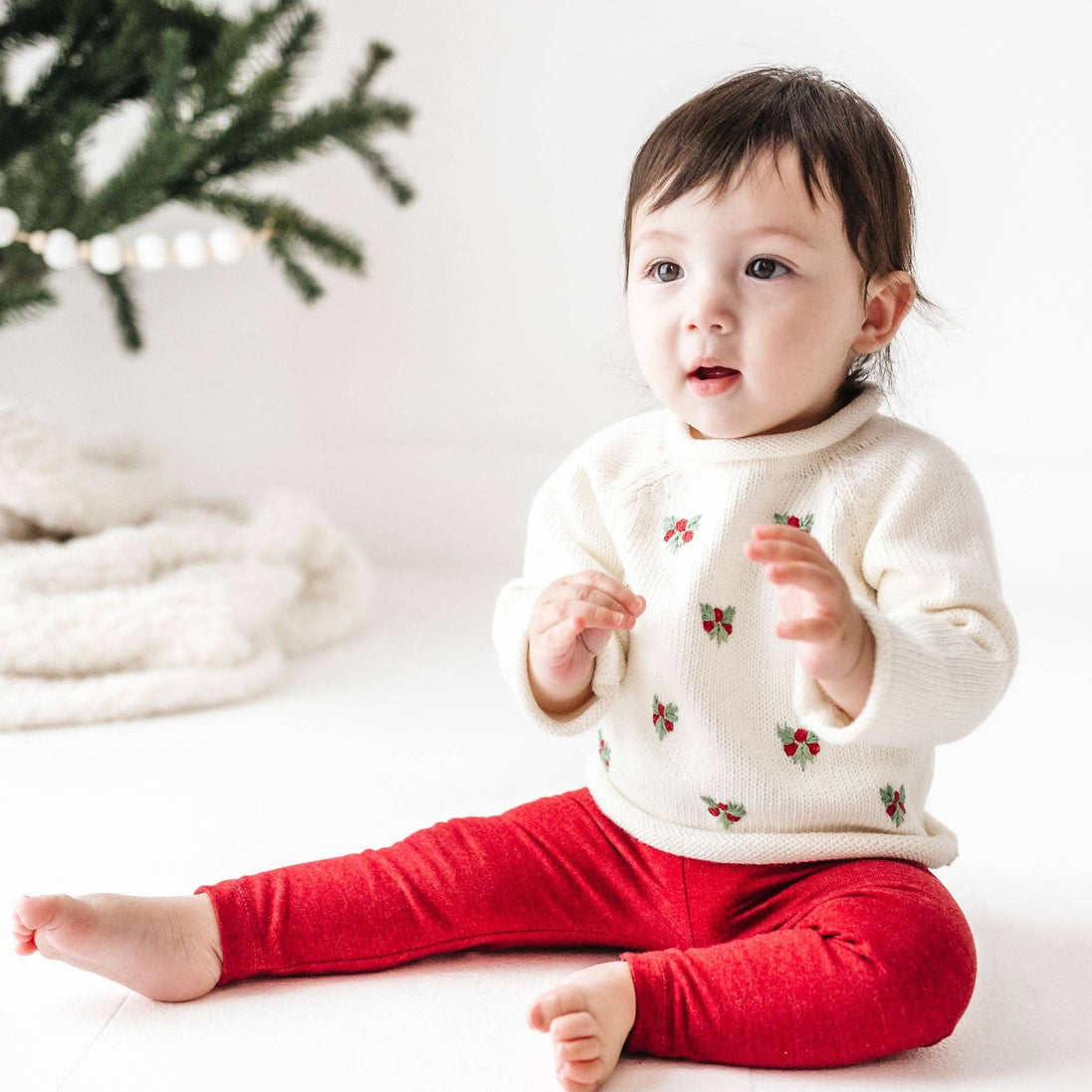 Winter Berries Raglan Sweater by Luna and Arlo