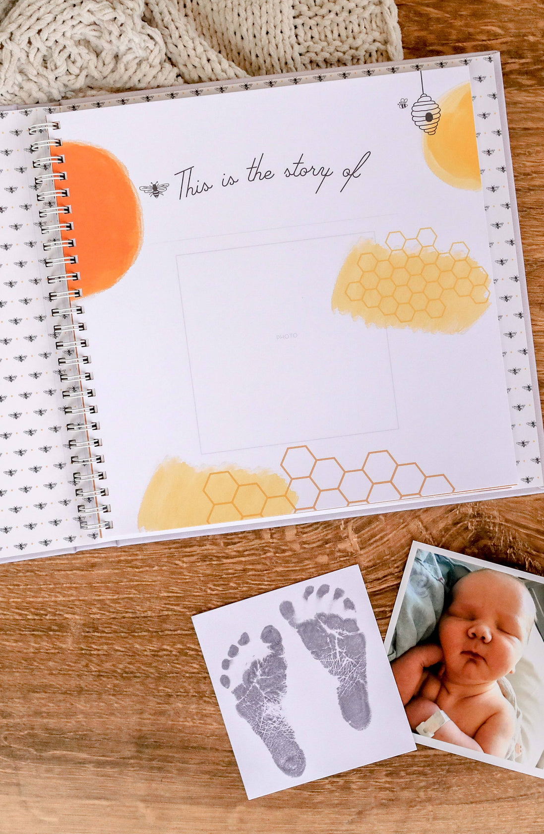 Honey Bee Luxury Baby Memory Book