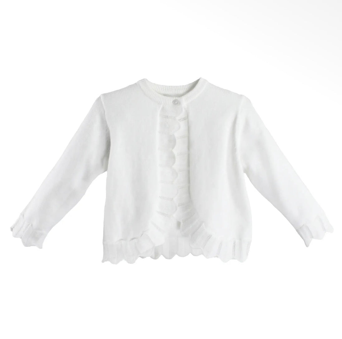 Pointelle Edge Bolero Sweater