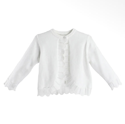 Pointelle Edge Bolero Sweater