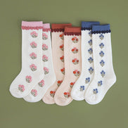 Posie Knee Socks - Old Rose