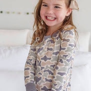 Two Piece Bamboo Pajama Set | Camo Cutie