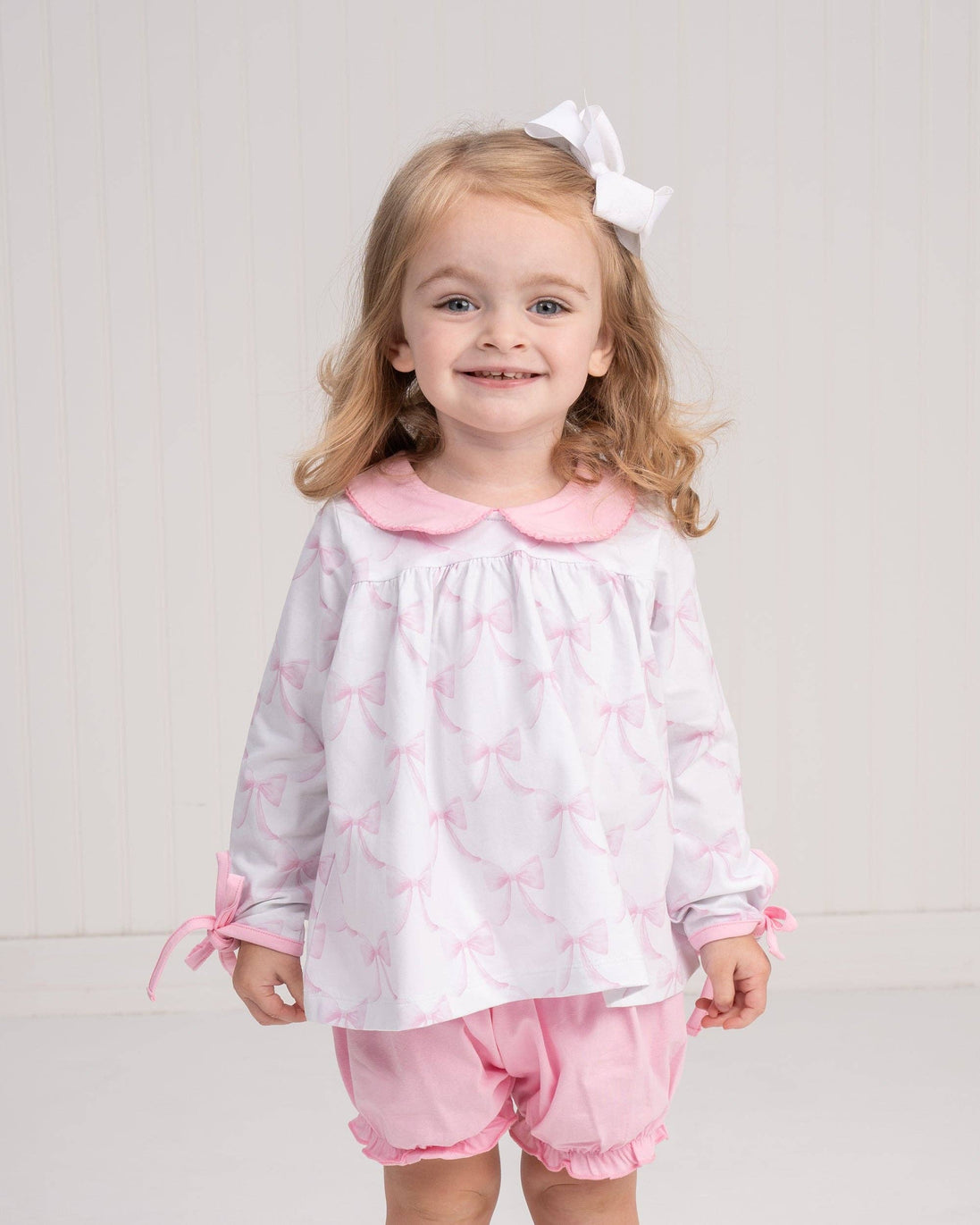 Mary Charlotte Bubblegum Bows Bloomer Set