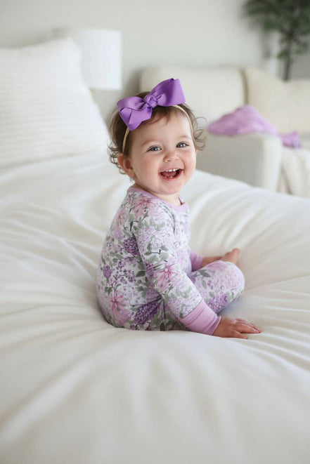 Convertible Zip Romper | Lavender Lullaby