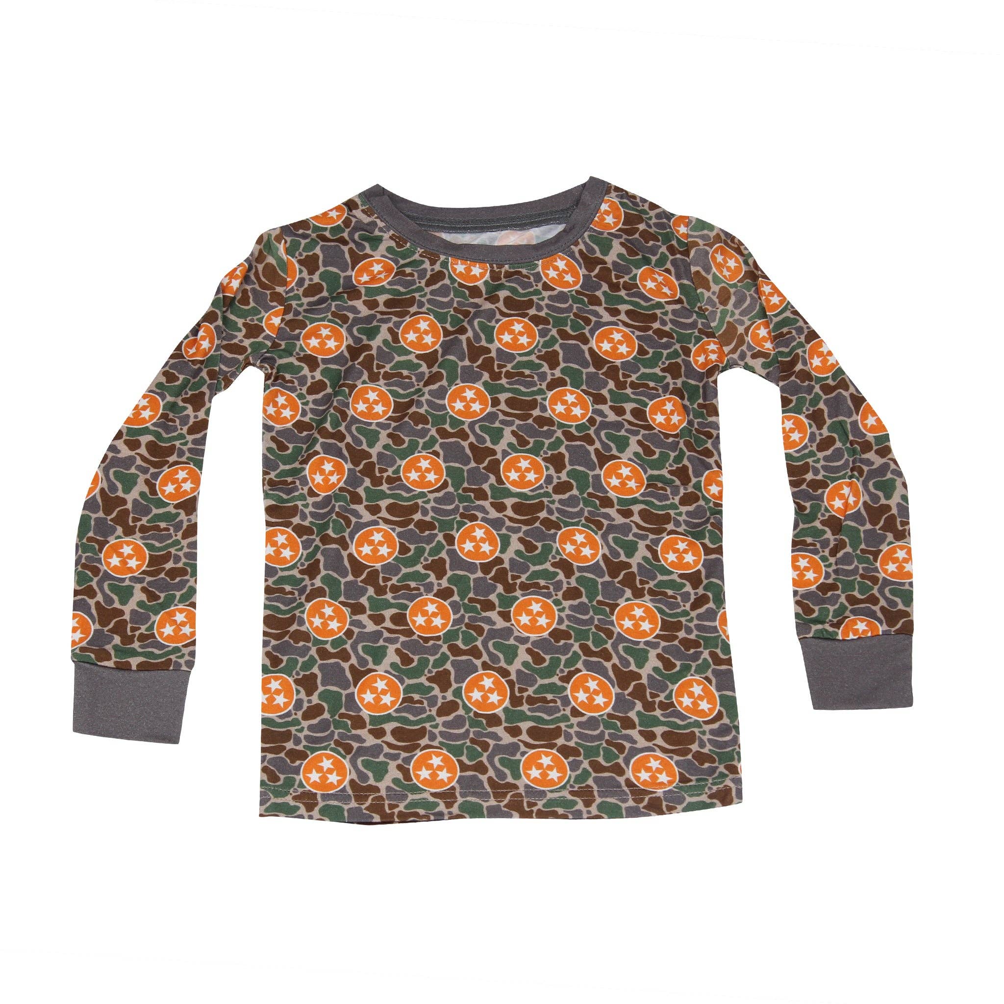 Camo Tri Star Unisex Kids Pajamas