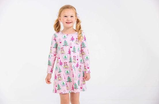 Long Sleeve Polly Play Dress - Heavy Weight