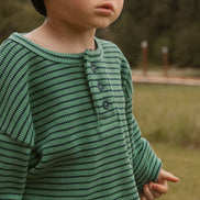 Micky Set in Thin Green Stripe