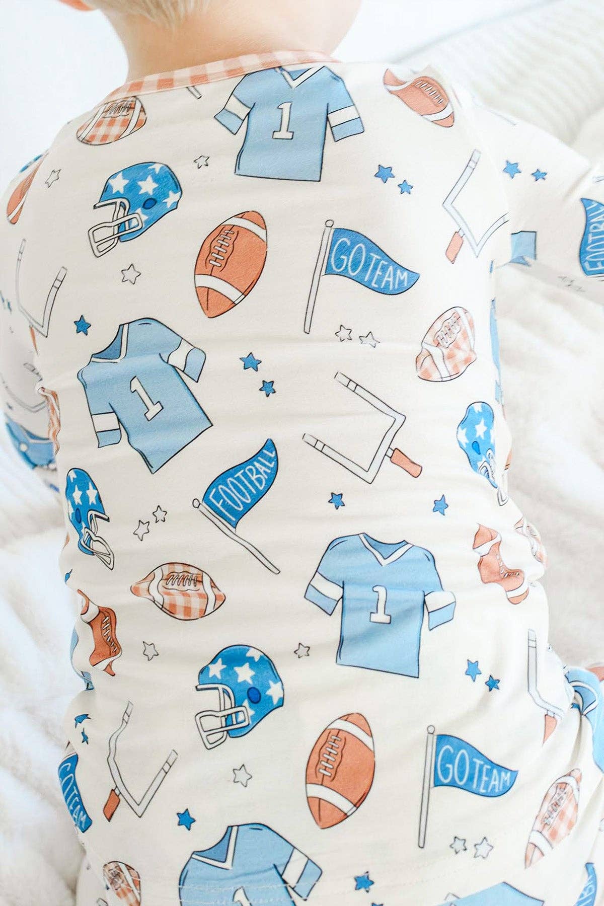 Bamboo Two-Piece Pajama Set | Huddles & Cuddles Blue