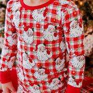 Christmas Bamboo Two-Piece Pajama Set | Cozy Claus