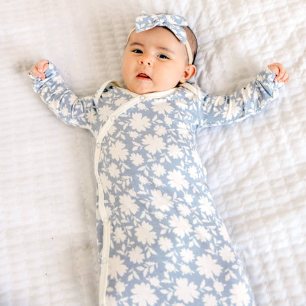 Newborn Knotted Gown - Lacie