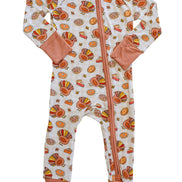 Thanksgiving Bamboo Convertible Zipper Romper | Gobble Gobble