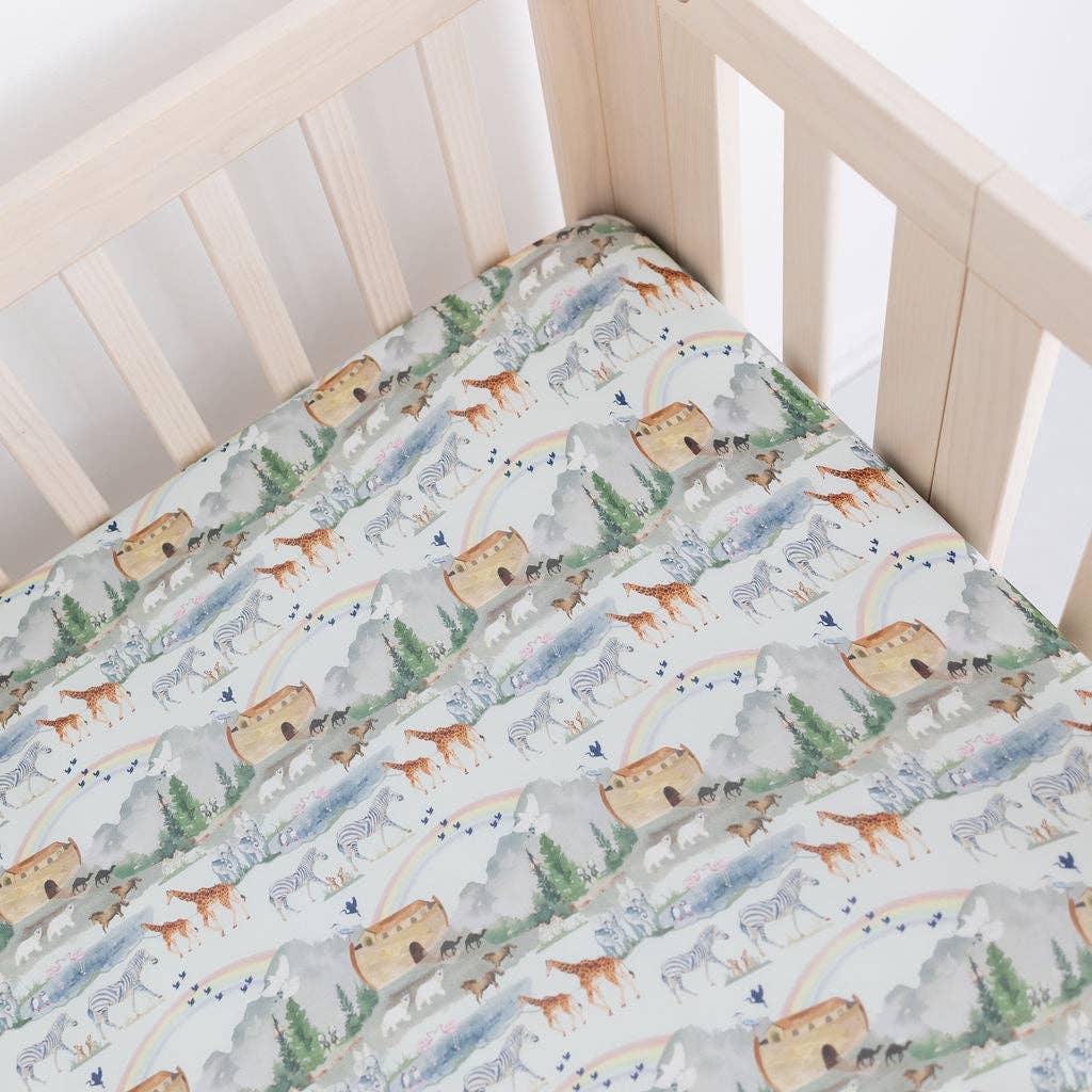 Noah's Ark Crib Sheet
