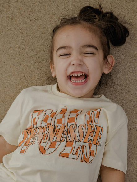 Children's Tennessee Volunteers Twisted Check Oatmeal Tee