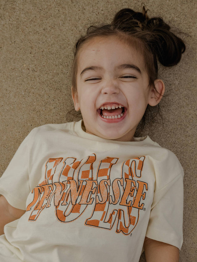 Children's Tennessee Volunteers Twisted Check Oatmeal Tee