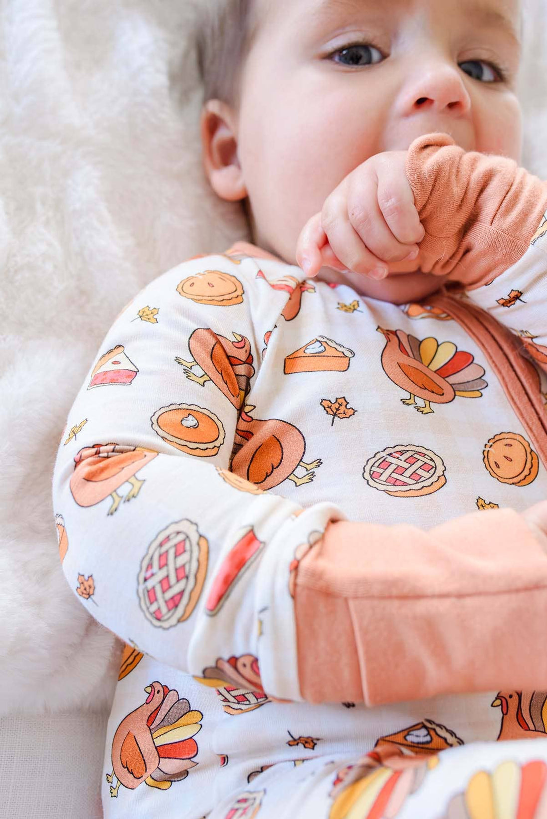 Thanksgiving Bamboo Convertible Zipper Romper | Gobble Gobble