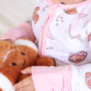 Tiny Touchdowns Convertible Zip Romper | Pink